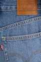 Levi's szorty jeansowe HIGH BAGGY SHORT niebieski A9311