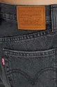 czarny Levi's szorty jeansowe HIGH BAGGY SHORT