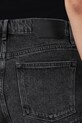Джинсові бавовняні шорти AllSaints ASTRID FRAY чорний W036EA