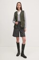 Dkny szorty wełniane D2G4A193 szary AW24