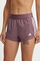 Tréninkové šortky adidas Performance Hyperglam high fialová IX3220