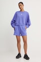 adidas Originals szorty bawełniane Essential IW5708 fioletowy AW24