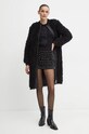 Twinset szorty welurowe 242TT2242 czarny AW24