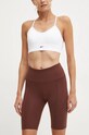 Reebok pantaloni scurti LUX Collection tricotaj maro 100205597