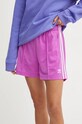 adidas Originals pantaloni scurti Firebird tricotaj violet IY7208