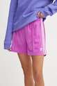 adidas Originals pantaloni scurti Firebird tricotaj violet IY7208