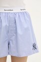 Sporty & Rich cotton shorts Yankees Serif blue SH004505635ST35