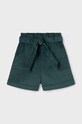 Detské krátke nohavice Mayoral 7214.8D.Junior.9BYH zelená AW24