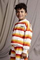 Детские хлопковые шорты Mini Rodini Stripe узор оранжевый 2463011800