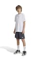 Παιδικό σορτς adidas J TR-ES SH πλεκτό ύφασμα γκρί IW0848
