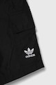 Παιδικό σορτς adidas Originals CARGO SHORTS μαύρο IW3501