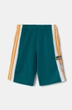 Дитячі шорти adidas Originals SHORTS аплікація зелений IX5182