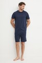HUGO pantaloni scurți din bumbac lounge 50520492 bleumarin AW24