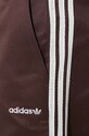 adidas Originals pantaloncini in cotone 80s 3-Stripes 11IN Bermuda JC6524 marrone
