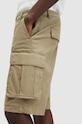 Βαμβακερό σορτσάκι AllSaints SLANE SHORT MT501Z μπεζ