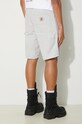 Odzież Carhartt WIP szorty bawełniane Single Knee Short I027942.29J02 szary