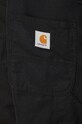 Carhartt WIP linen blend shorts Walter Single Knee Short I033583.8902 black