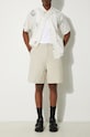 Carhartt WIP linen blend shorts Walter Single Knee Short beige I033583.502
