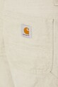 Carhartt WIP linen blend shorts Walter Single Knee Short I033583.502 beige