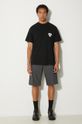 Хлопковые шорты Carhartt WIP I028246.8702 серый AW24