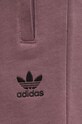 adidas Originals pantaloni scurti din bumbac violet IY8514