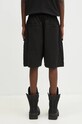 Clothing Rick Owens cotton shorts Bauhaus DU02D2389.TW black