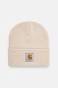 Carhartt WIP beanie Short Watch Hat applique beige I017326.MOOXX
