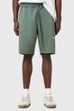 Bavlnené šortky AllSaints UNDRGRND SWEATSHORT M002TC zelená SS25