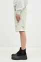 AAPE pantaloni scurți din denim AAPSPMA688XXM verde AW24
