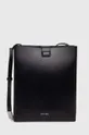 čierna Kožená kabelka Calvin Klein Dámsky