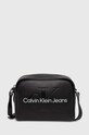 Τσάντα Calvin Klein Jeans απομίμηση λείου δέρματος μαύρο K60K612220