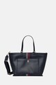 Torba Tommy Hilfiger bez uzorka mornarsko plava AW0AW16704