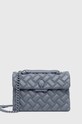 Шкіряна сумочка Kurt Geiger London KENSINGTON BAG DRENCH лицьова шкіра сірий 9986920109
