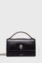 Kožená kabelka Kurt Geiger London BOND TOP HANDLE BAG usňová koža čierna 2735500109