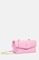 Kožená kabelka Patrizia Pepe 8B0032.L116 ružová AW24