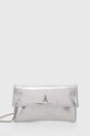 Patrizia Pepe bőr borítéktáska nappa bőr ezüst 8B0050.L112