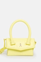 Patrizia Pepe borsa a mano in pelle pelle fiore giallo 8B0208.L061