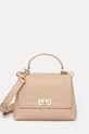 Kožená kabelka Patrizia Pepe přírodní kůže béžová 8B0209.L001