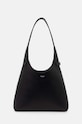 Coach poseta de piele uni negru CU068