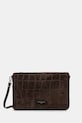 Τσάντα σουέτ Gianni Chiarini NORA POUCH δέρμα σαμουά καφέ BS.10225.CM.PL