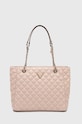 Τσάντα Guess GIULLY απομίμηση λείου δέρματος ροζ HWQG87.48240
