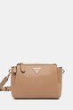 Τσάντα Guess NOELLE απομίμηση λείου δέρματος καφέ HWZG78.79120