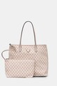 Kabelka Guess vzorovaný ružová HWJT93.44290
