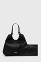 Τσάντα Dkny PAULA COMMUTER TOTE απομίμηση λείου δέρματος μαύρο R42BAE48