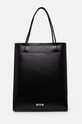 MSGM poseta de piele uni negru 3741MDZ10.827