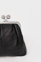 Αξεσουάρ Δερμάτινη τσάντα ώμου Weekend Max Mara 2425516084600 μαύρο