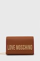 Torba Love Moschino imitacija zrnate kože smeđa JC4103PP1L