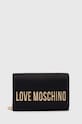 Torba Love Moschino imitacija zrnate kože crna JC4103PP1L