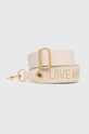 Λουρί τσάντας Love Moschino απομίμηση λείου δέρματος μπεζ JC6402PP1L