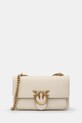 Кожена чанта Pinko гладка кожа бежов 104528.A29Q